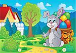 Easter bunny theme image 7 - eps10 vector illustration.