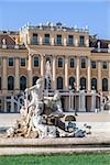Sculpture at the main entrance of Schonbrunn Palace in Vienna, Austria