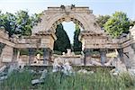 Originally called the Ruin of Carthage, the Roman Ruin stands at the foot of the wooded slopes of Schönbrunn Hill, Schonbrunn Palace, Vienna, Austria