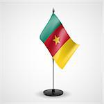 State table flag of Cameroon. National symbol