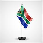 State table flag of South Africa. National symbol