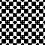 Design seamless monochrome tetragon pattern. Abstract geometric lattice background. Vector art