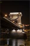 Chain Bridge in Budapest at night