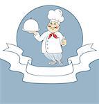 Vector illustration of Chef cook man eps 10