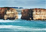 famous Rocks in the Bay of Islands Coastal Park,Great Ocean Road, Australia