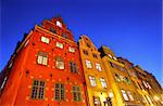 Stockholms old city at night