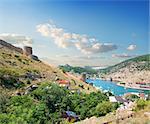 View of the bay of Balaklava in Crimea