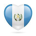 Heart with Guatemalan flag colors. I love Guatemala