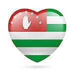 Heart with Abkhaz flag colors. I love Abkhazia