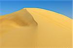 Top of Sand Dune aganist Blue Sky, Matruh, Great Sand Sea, Libyan Desert, Sahara Desert, Egypt, North Africa, Africa