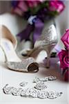 Engagement Ring, Bracelet, Necklace and Shoes for Wedding