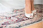 Close-up of Bride's Feet, Toronto, Ontario, Canada