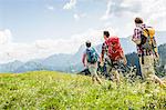 Male friends hiking, Tyrol, Austria