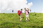 Group of friends hiking, Tyrol, Austria