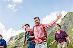 Group of friends hiking, Tyrol, Austria