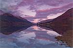 Loch Voil at dawn, in the Loch Lomond and Trossachs National Park in Scotland