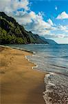 Kee beach on the Napali coast, Kauai, Hawaii, United States of America, Pacific