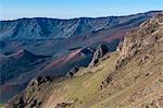 Volcanic crater on top of the Haleakala National Park, Maui, Hawaii, United States of America, Pacific