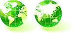 green globes Original Vector Illustration Globes and Maps Ideal for Business Concepts