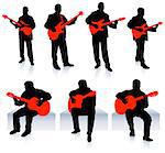 Live Music Band Collection Original Vector Illustration People Silhouette Sets