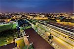 Eunos Housing District MRT Train Station in Singapore During Early Morning Dawn Blue Hour