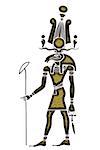Image of the Khensu - God of ancient Egypt. Khensu is an Ancient Egyptian god whose main role was associated with the moon.