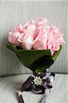 Close-up of Bouquet of Pink Roses