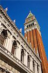 St. Marks Campanile in Piazza San Marco, Venice, UNESCO World Heritage Site, Veneto, Italy, Europe