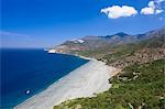 Beach of Nonza, Corsica, France, Mediterranean, Europe