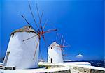 Windmills on the Coast, Mykonos, Greek Islands