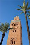 Koutoubia minaret, Marrakesh, Morocco, North Africa, Africa