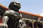 A mythical lion statue at Yihe Yuan (The Summer Palace), UNESCO World Heritage Site, Beijing, China, Asia