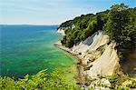 Chalk cliffs, Jasmund National Park, Ruegen Island, Mecklenburg-Vorpommern, Germany, Europe