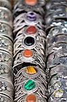 Traditional silver bracelets for sale in Rahba Kedima (Old Square), Marrakech, Morocco, North Africa, Africa