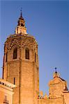 El Miguelet tower, cathedral, Valencia, Mediterranean, Costa del Azahar, Spain, Europe