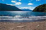 Beautiful mountain lake in the Los Alerces National Park, Chubut, Patagonia, Argentina, South America