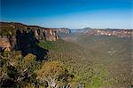 The rocky cliffs of the Blue Mountains, New South Wales, Australia, Pacific