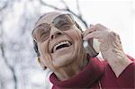Portrait of senior woman on the phone