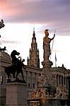 Austrian Parliament Building and Vienna City Hall, Vienna, Austria, Europe