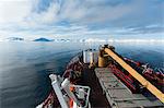 MS Nordstjernen Cruise Ship, Monaco Glacier, Spitzbergen, Svalbard Islands, Norway, Scandinavia, Europe