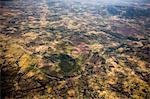 Aerial landscape, Kenya, East Africa, Africa