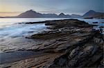 The view across Loch Scavaig to the Cuillin Hills from Elgol, Isle of Skye, Scotland, United Kingdom, Europe