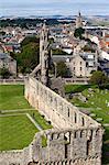 St. Andrews Cathedral from St. Rules Tower, St. Andrews, Fife, Scotland, United Kingdom, Europe