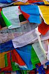 Colourful prayer flags, Lhasa, Tibet, China, Asia