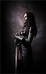 Female knight watch the skies