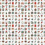 seamless retro flat communication pattern