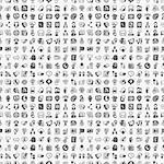 seamless doodle communication pattern