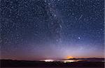 Milky Way over the ridge Chandalaz in Russia