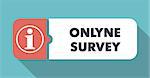 Online Survey on Blue in Flat Design with Long Shadows.