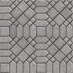 Gray Square and Hexagon Pavements - decorative difficult styling. Seamless Tileable Texture.